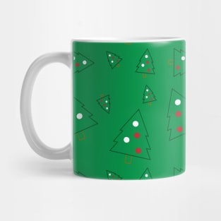 Christmas trees pattern Mug